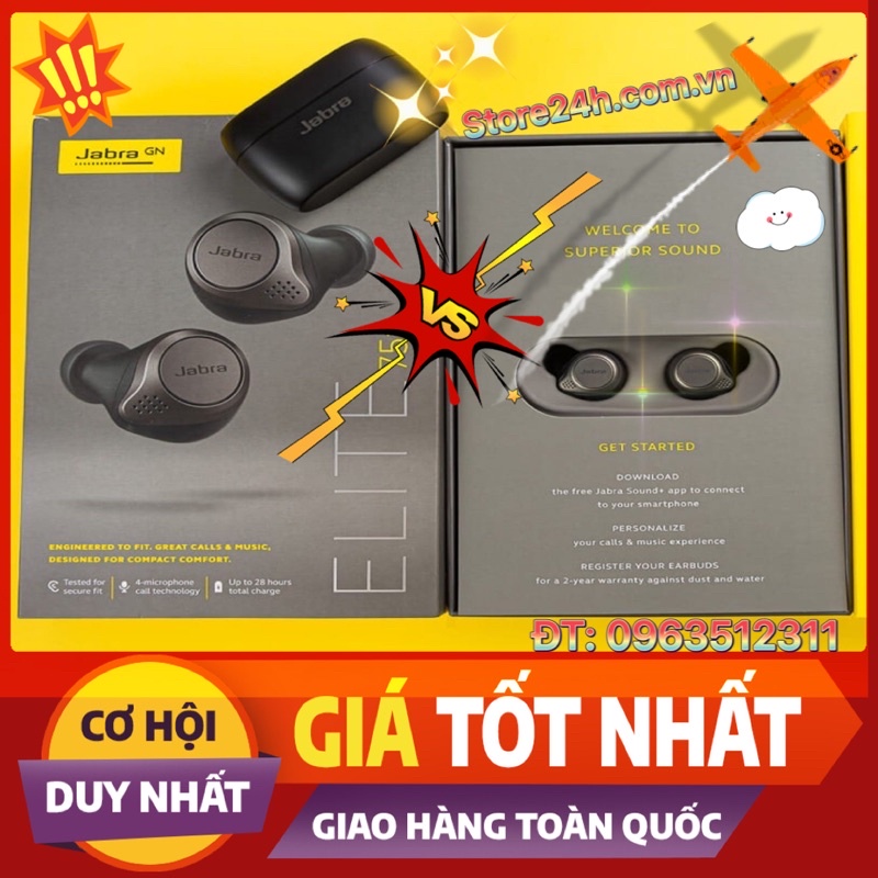 Tai Nghe Bluetooth 💎 True Wireless JABRA Elite 75T ❤️ Wireless Charging