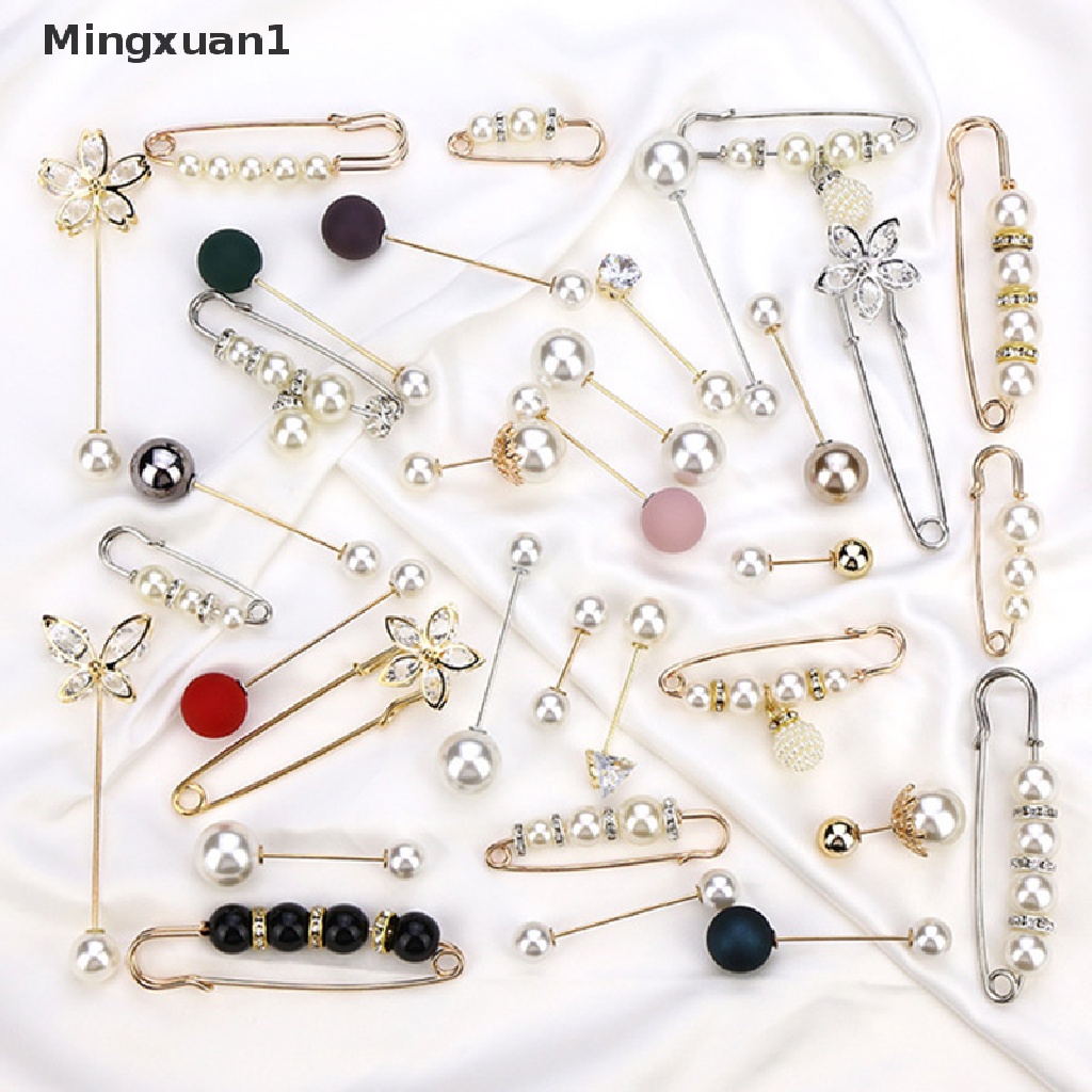 Ghim cài áo đính ngọc trai nhân tạo sang trọng thời trang