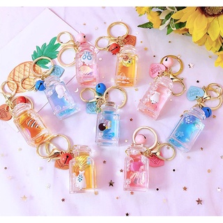 Móc khóa thủy tinh bạch tuột, cá voi hồng, cá mập và chim cánh cụt