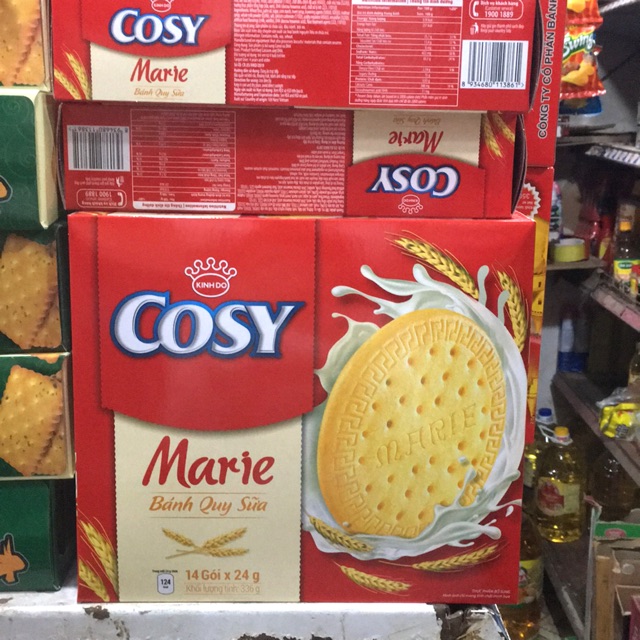 Bánh quy sữa Cosy Marie hộp 336g( 14 gói x24g)