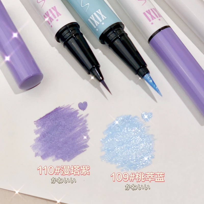 Bút Kẻ Mắt Dạng Lỏng XIXI Màu Kim Tuyến Tông Nhũ Chống Nước Lâu Trôi