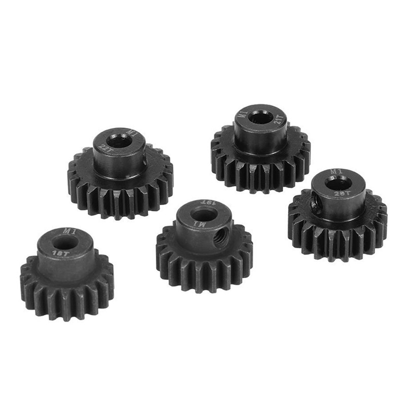 5 Pcs M1 5Mm 18T 19T 20T 21T 22T Shaft Steel Pinion Motor Gear Combot & 1 Pcs RC Truck Dump