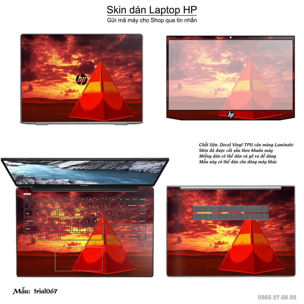 Skin dán Laptop HP in hình Đa giác nhiều mẫu 12 (inbox mã máy cho Shop)