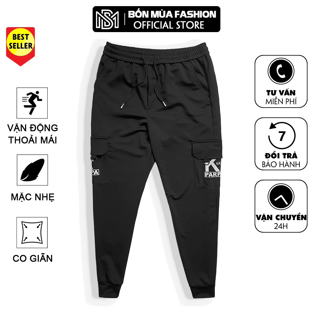 Quần jogger nam - Quần thể thao nam có túi hộp, dáng thể thao, mặc phong cách cá tính, JG.229