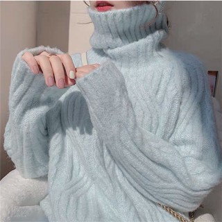 Áo len nữ cao cấp thiết kế cổ cao ấm áp, vặn thừng duyên dáng NV0567