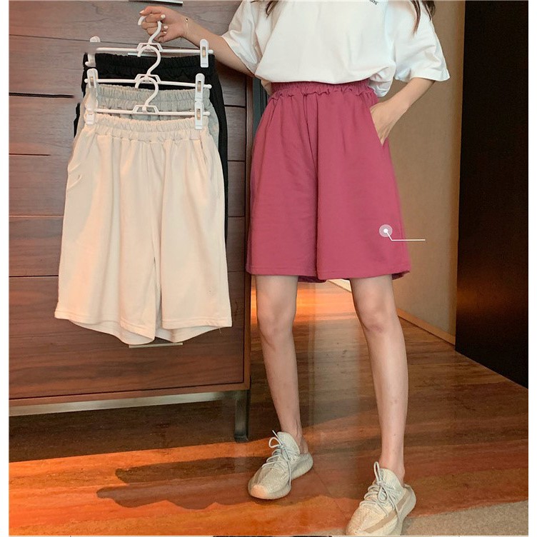Quần shorts lửng thun nữ mẫu basic dễ mặc
