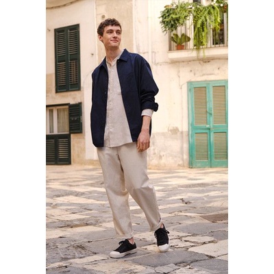 Áo sơ mi denim UNQL túi ngực