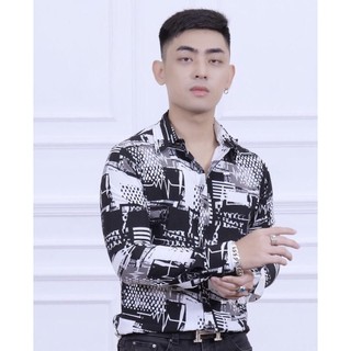 [XẢ KHO+THANH LÝ CỬA HÀNG]_SƠ MI HỌA TIẾT HÀN QUỐC CAO CẤP(Ms17_form unisex, dài tay, (có video quay cận )