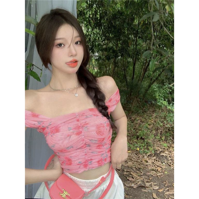 Áo Hai Dây Họa Tiết Hoa Thời Trang Cho Nữ