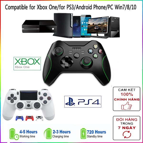 [Khuyến mãi lớn] ​🔥PC/PS4/​​PS3🔥​​​​Tay Xbox One X Không Dây 2.4G cho Xbox / PS3 / PS4/ Smart Phone / PC / Android pho