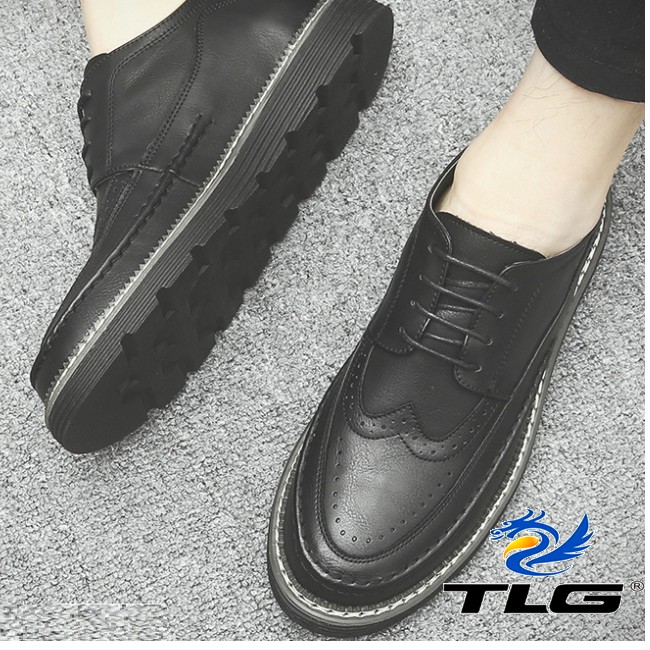 Giày nam họa tiết phong cách hiện đại Đồ Da Thành Long 20370