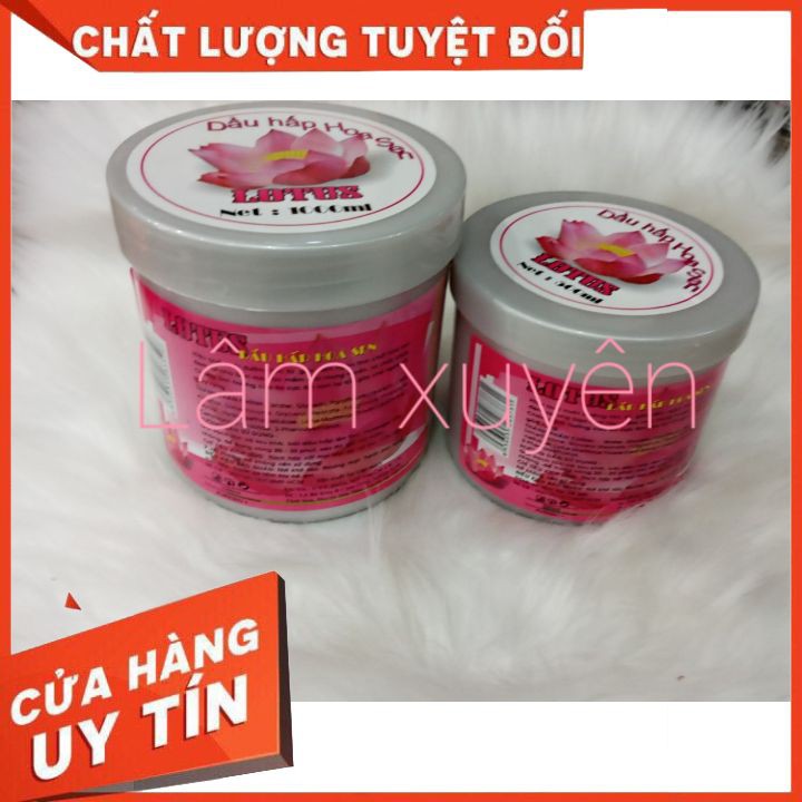 Kem ủ tóc HOA SEN LOTUS LK 1000ml - Ủ hấp tóc cung cấp dưỡng chất mùi hương sen cực thơm