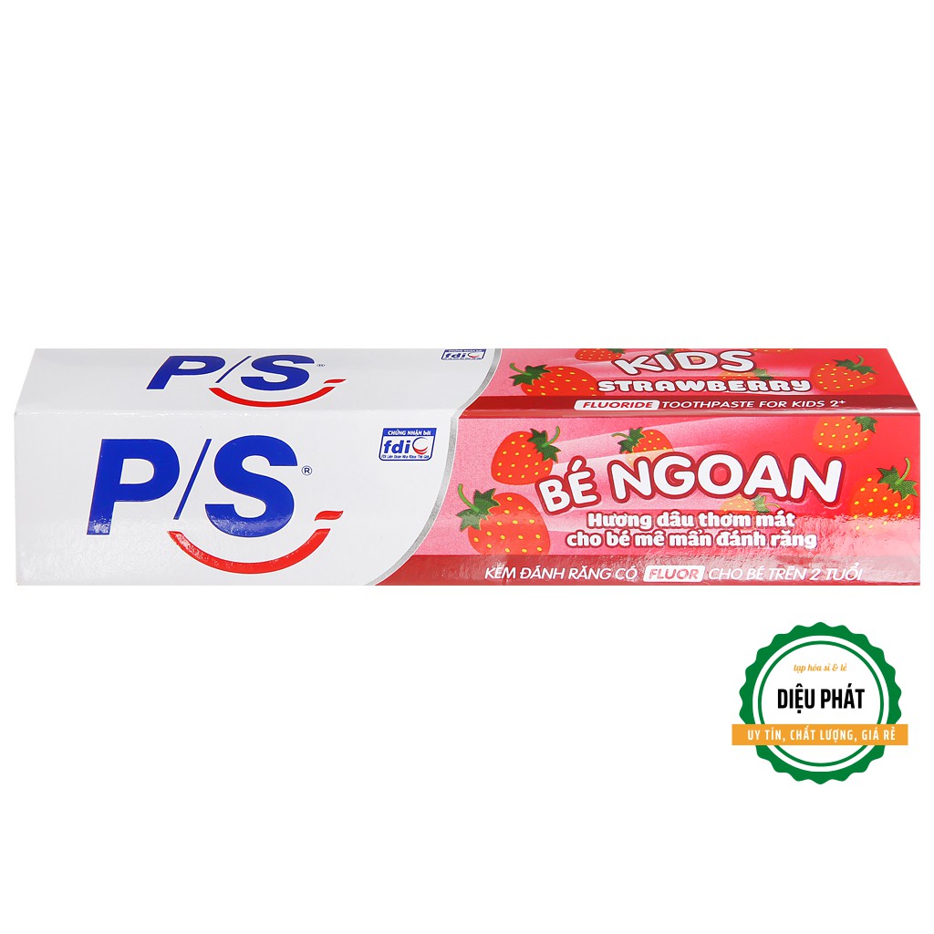 ⚡️ Kem Đánh Răng Cho Bé Trên 2 Tuổi P/S Bé Ngoan Hương Dâu 35g