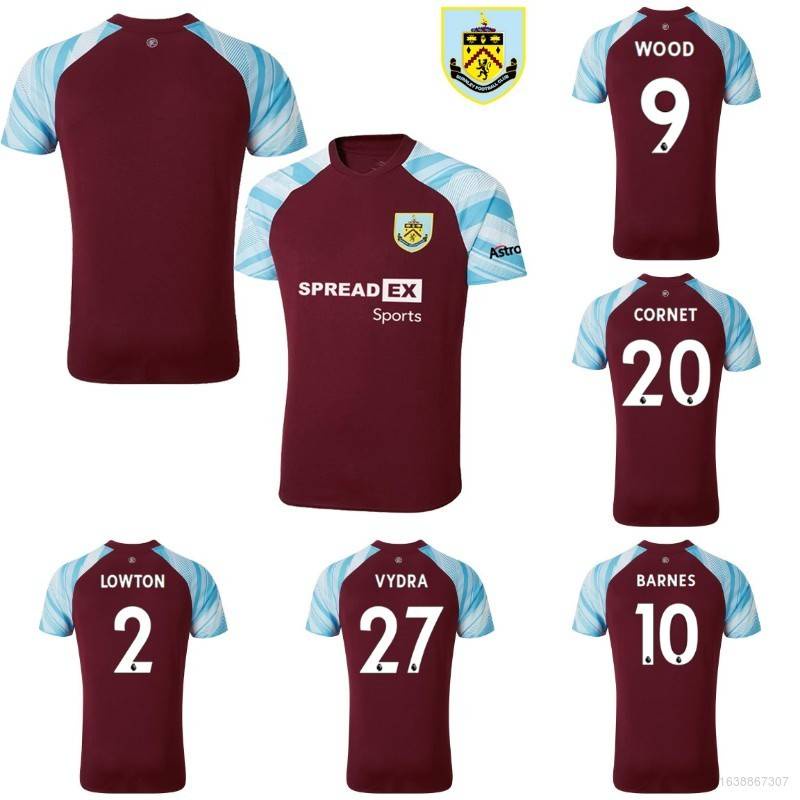 Áo thun đá banh sân nhà Burnley 2021-2022