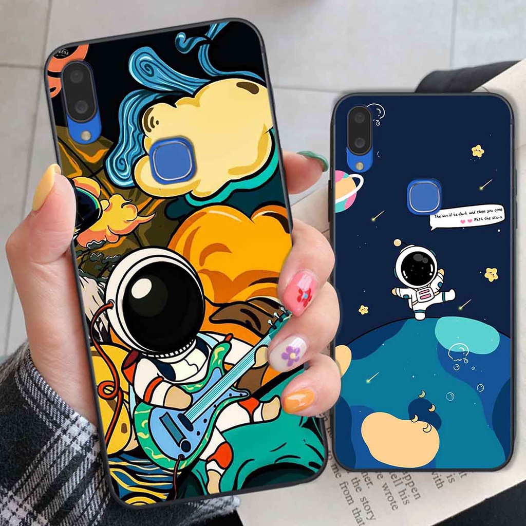 Ốp Vivo V11 / V11i in hình vũ trụ, phi hành gia bầu trời cute dễ thương