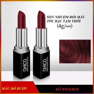 Son Nhuộm Tóc Che Phủ Tóc Bạc Tạm Thời OHICO 04Gr/Thỏi 04 Mầu Chọn Lựa