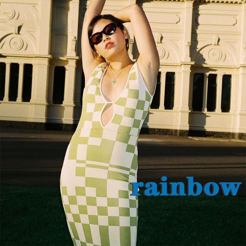 Đầm Nữ Tay Ngắn Cổ Chữ V Họa Tiết Caro Thời Trang Quyến Rũ | BigBuy360 - bigbuy360.vn