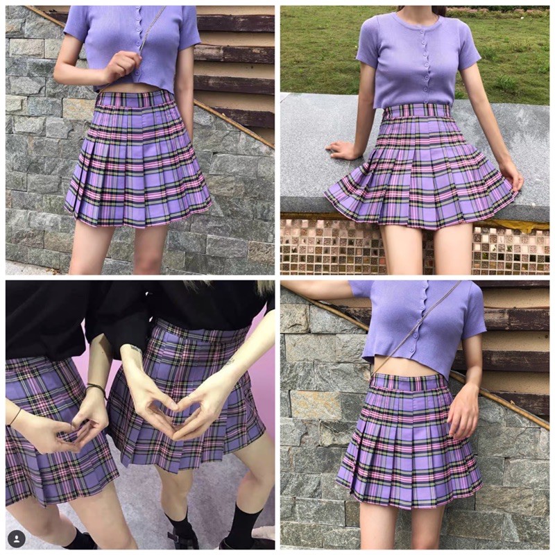 Chân Váy Xếp Ly Tennis Caro - Có Big Size XXL XXXL | BigBuy360 - bigbuy360.vn