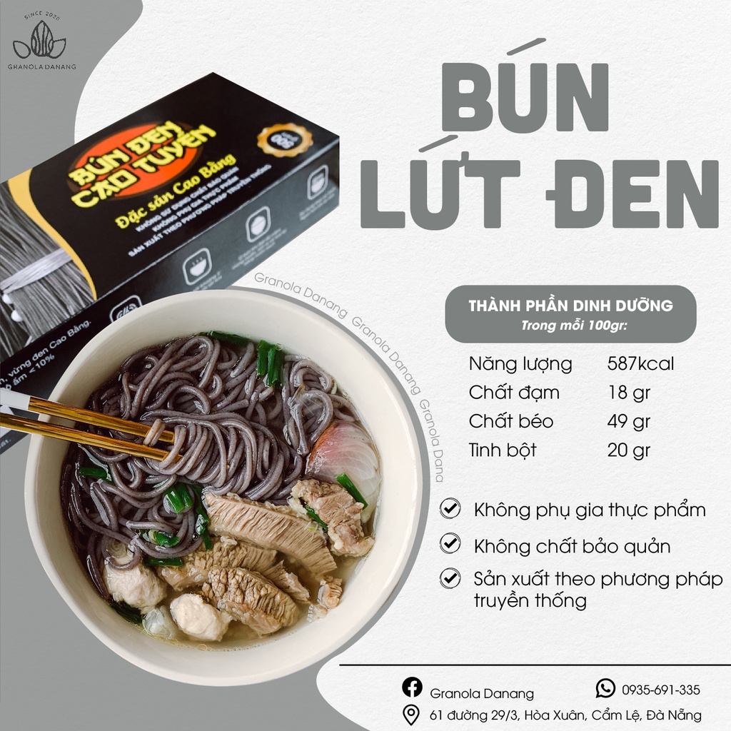 Bún lứt đỗ đen Cao Tuyền - Lựa chọn cho người ăn kiêng