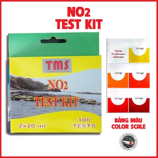 Bộ dung dịch kiểm tra nước - test nước đo NO2 của TMS (100 lần đo) [Tép Xinh Aqua]