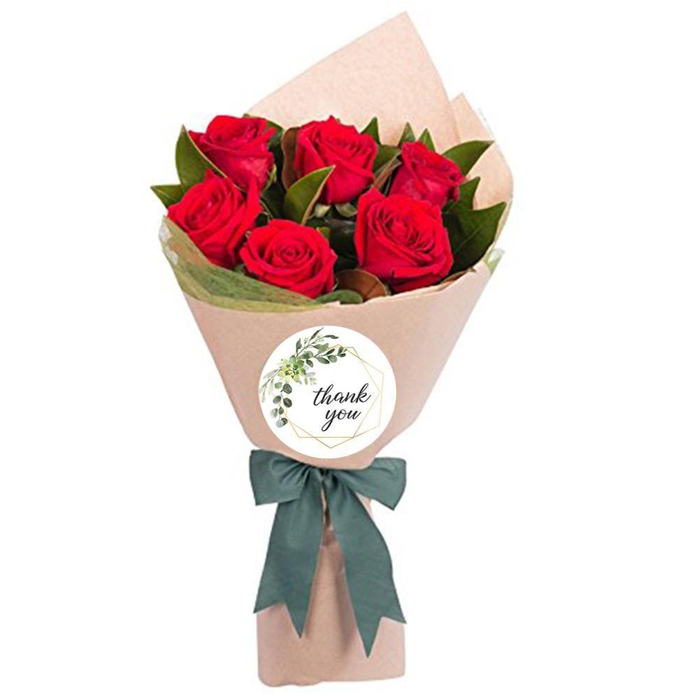 LAKAMIER Cuộn 500 Hình Dán Chữ Thank You Dùng Để Trang Trí Tiệc Cưới