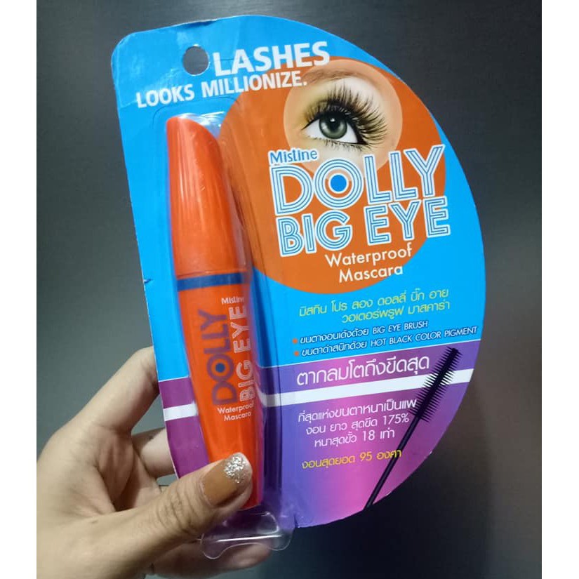 Chuốt mi cong chống nhòe kháng nước Mistine Dolly Big Eye Thái Lan 6ml