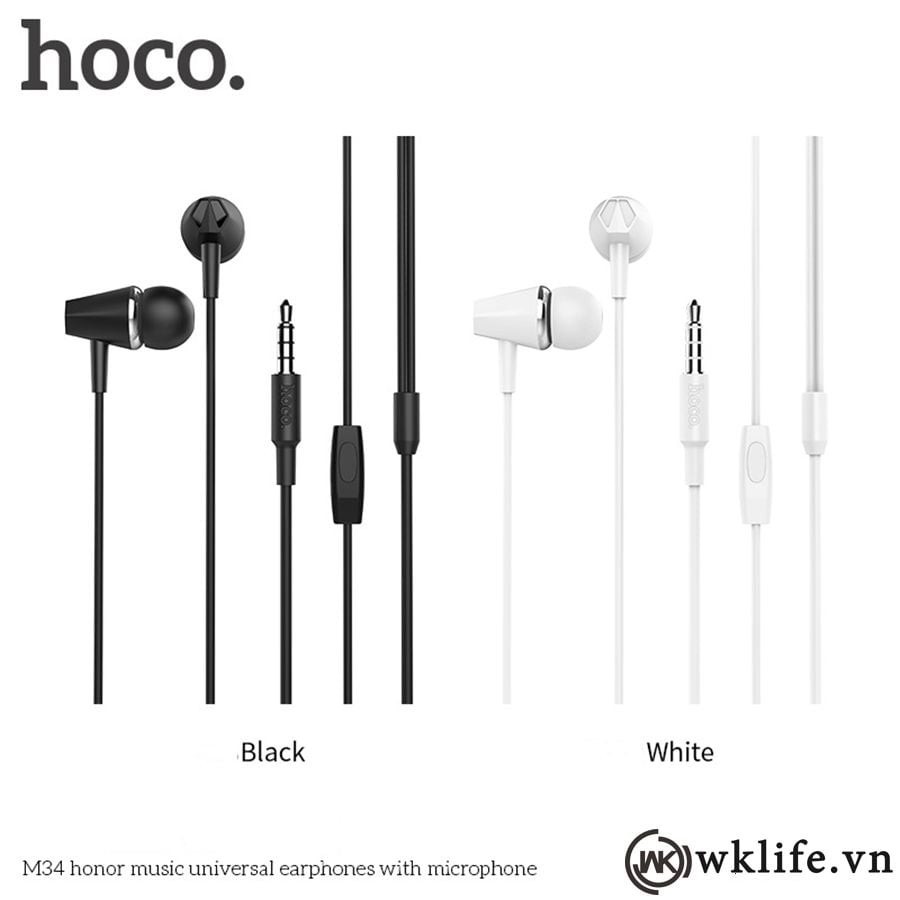 Tai Nghe Hoco M34 In-Ear Chính Hãng - Thế Giới Phụ Kiện Số - TT Shop