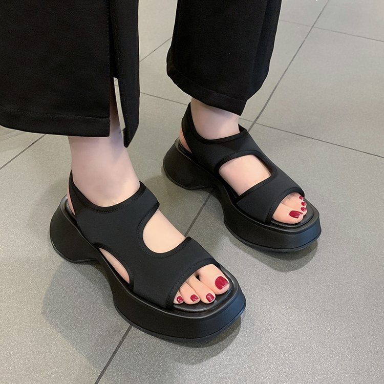 Giày Sandal Thể Thao Đế Dày Tăng Chiều Cao Phong Cách Thời Trang Châu Âu Dành Cho Nữ