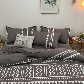 SET Chăn ga Cotton poly đen 4 món chăn ga gối đệm cao cấp