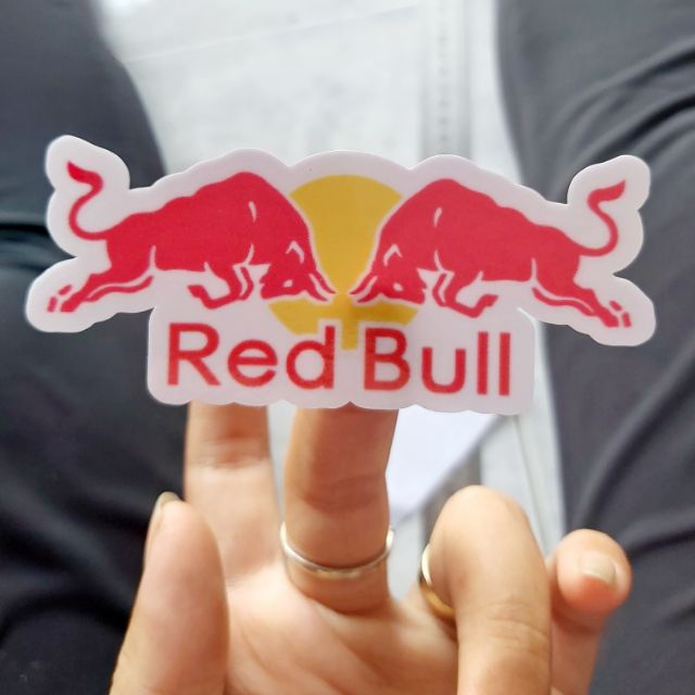 [Mã LIFE1603ALL giảm 10% đơn 0Đ] Tem Sticker Red Bull Dán Xe, Nón Giá Rẻ