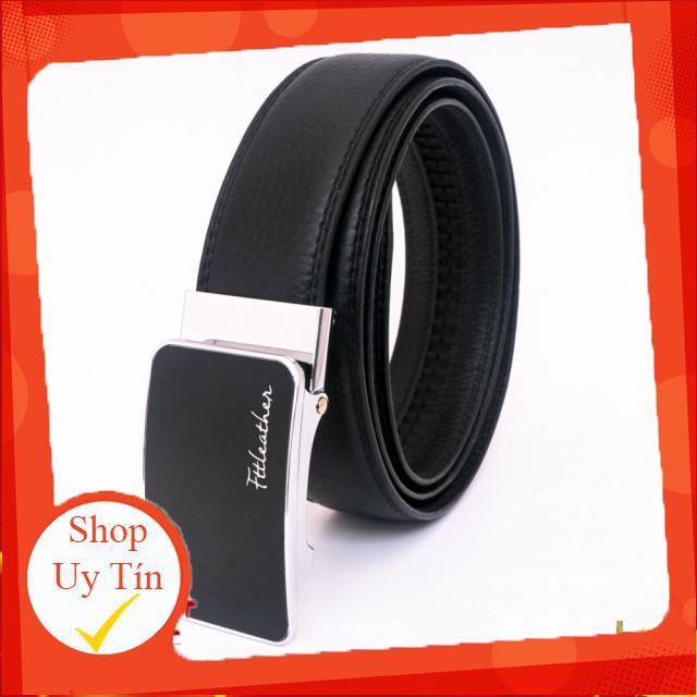 Thắt lưng nam dây da bò thật Fttleather mặt trượt thông minh M01M2 -Hàng nhập khẩu