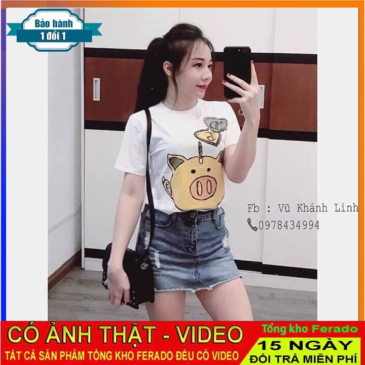 [ xả kho ] HS Áo thun hình lợn