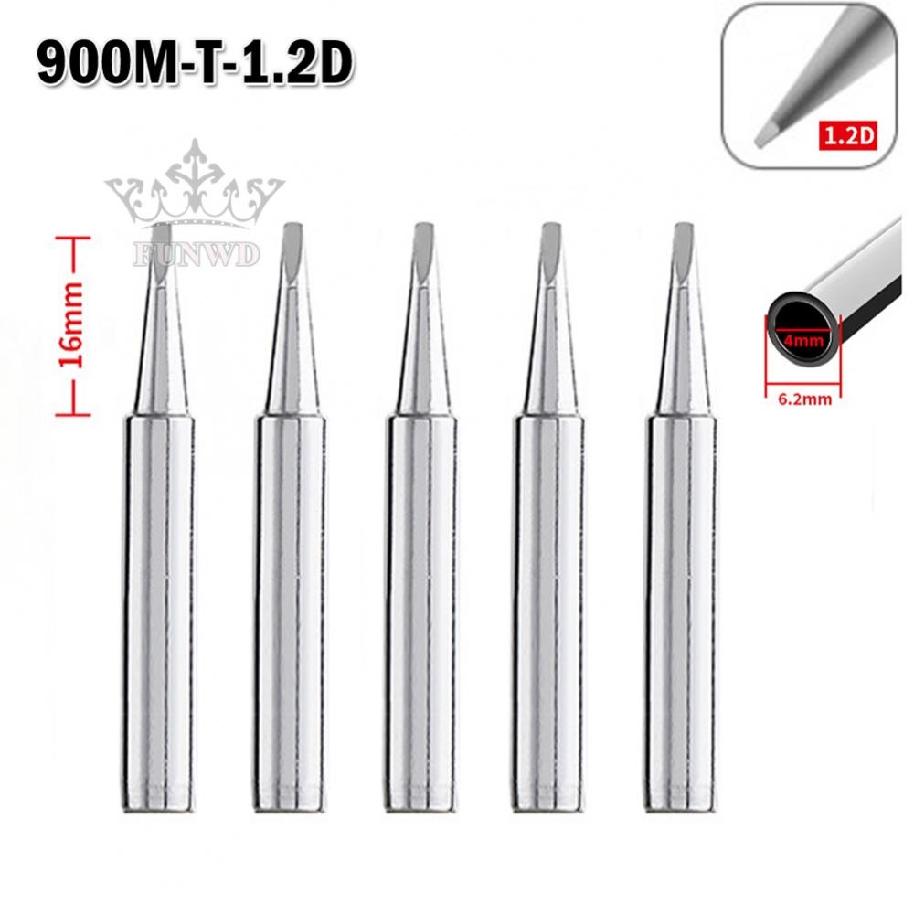 【FUNWD】Soldering Iron Tips 900M-T-1.2D Durable Environmentally Oxygen-free Zinc-coated