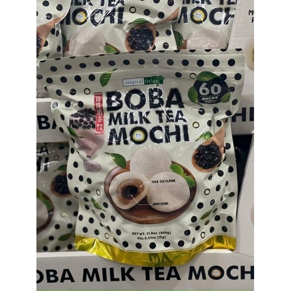 Bánh Mochi trà sữa trân châu Boba Milk Tea Mochi bịch to 60 cái
