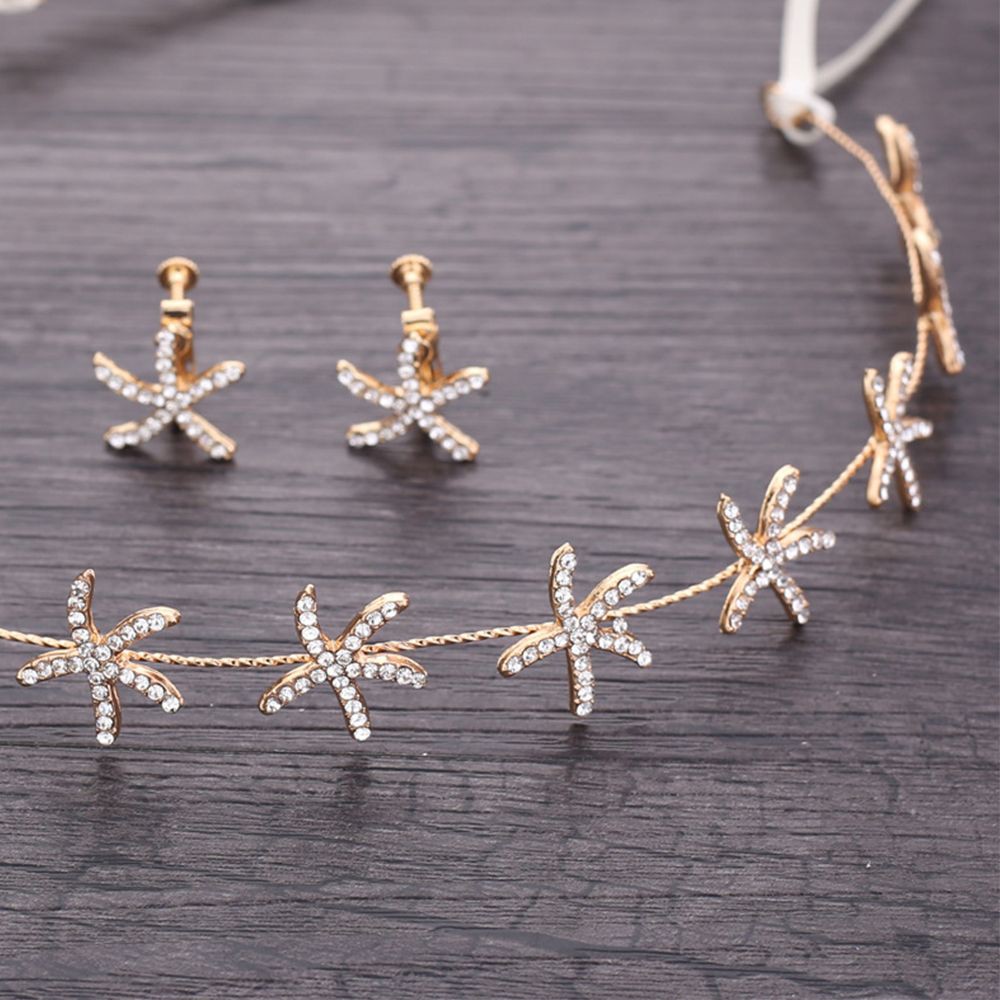 Jewelry Set Hair Accessories Bride Jewelry Star Tiara Hair Band