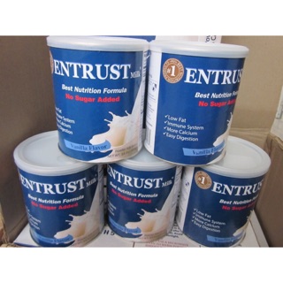 Sữa bột không đường Entrust No Sugar Hộp 400g của Mỹ - Dành cho người bị tiểu đường [date 2024]