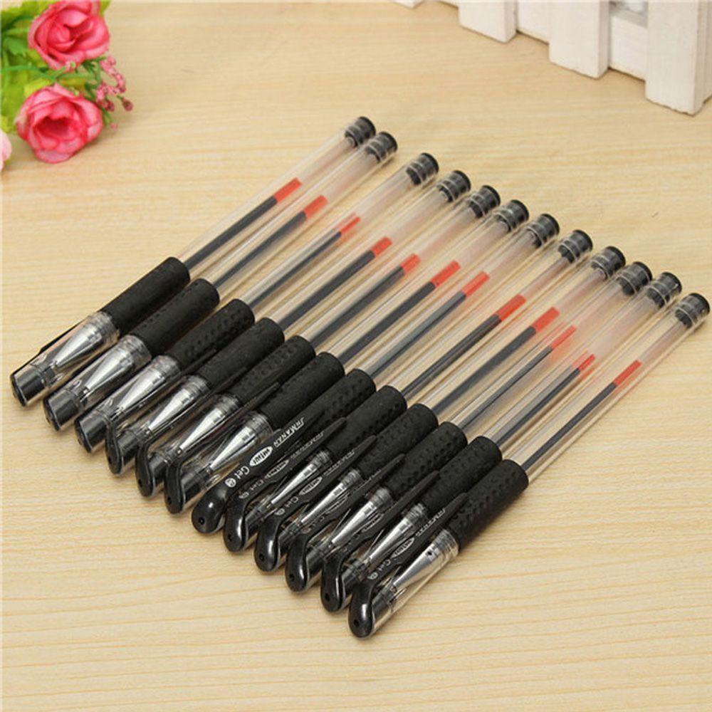 Set 10 Bút Bi Mực Đen Siêu Bền Tiện Dụng Cho Học Sinh