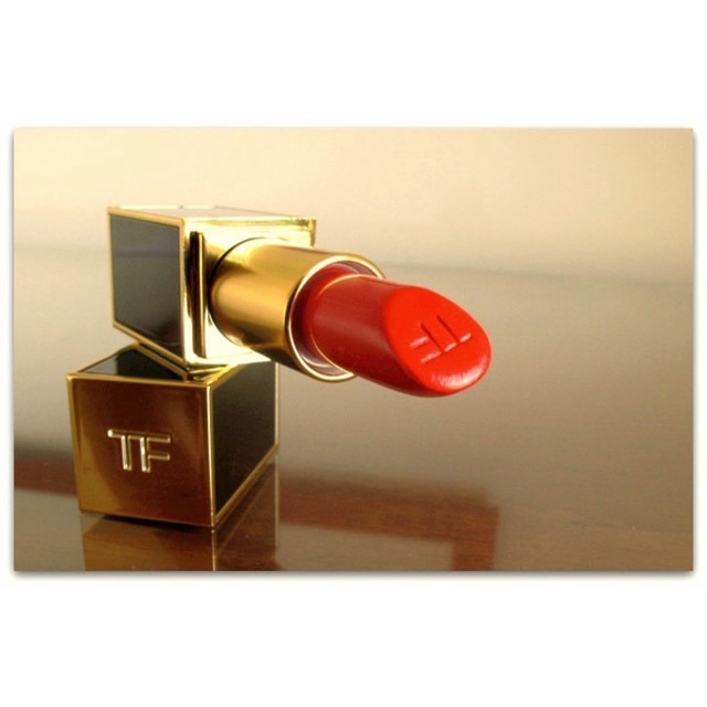 Son lì Tomford lip color 15 wild ginger - cam pha đỏ