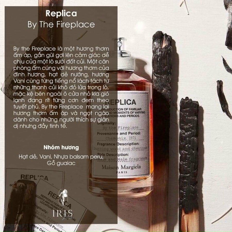 Unisex Nước hoa cuốn hút, nổi bật Replica By The Fire Place EDT