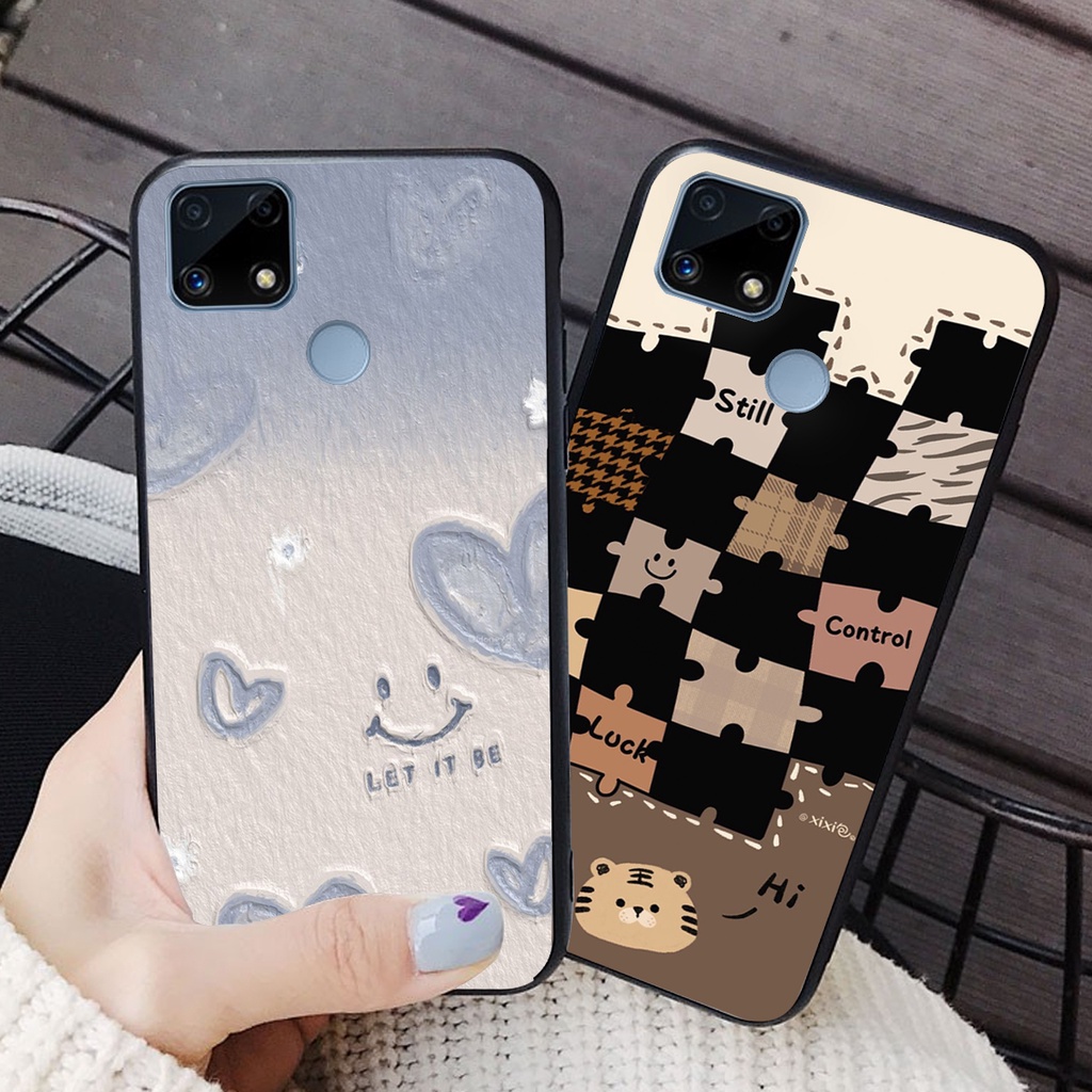 Ốp lưng Realme C25 in hình cao cấp mẫu kẻ caro,mikenbe@r siêu hot