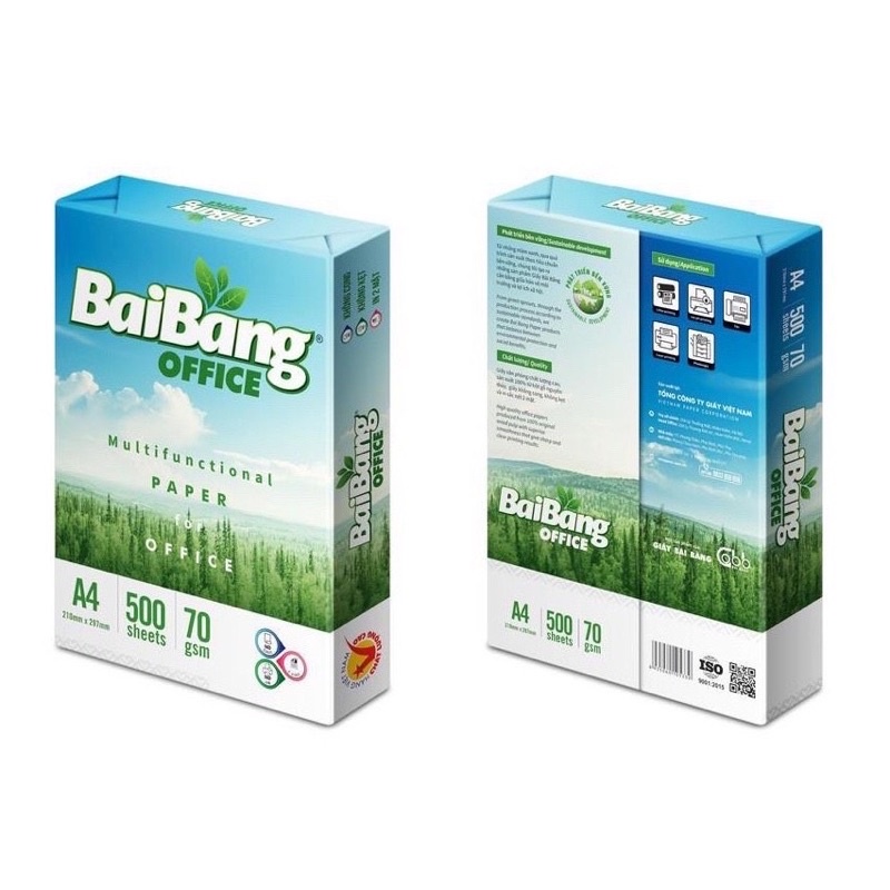 1 ram giấy bãi bằng định lượng 70gsm