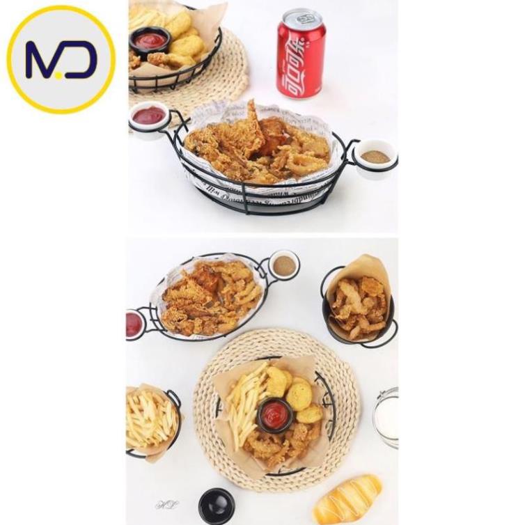 [Kho sỉ]  Giỏ đựng đồ chiên | Khay đựng đồ chiên Decor