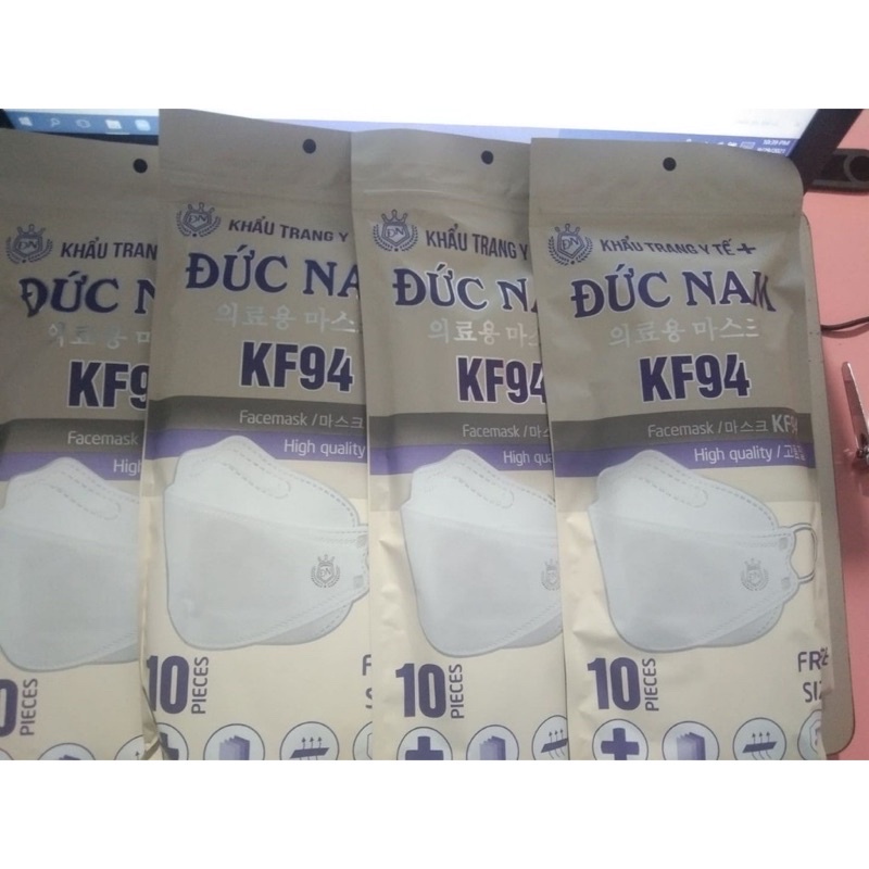 KHẨU TRANG KF94 ĐỨC NAM 1 THÙNG 300C KHÁNG KHUẨN