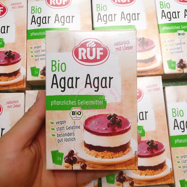 Bột Agar Agar hữu cơ Ruf [mẫu mới 2020 của hãng]