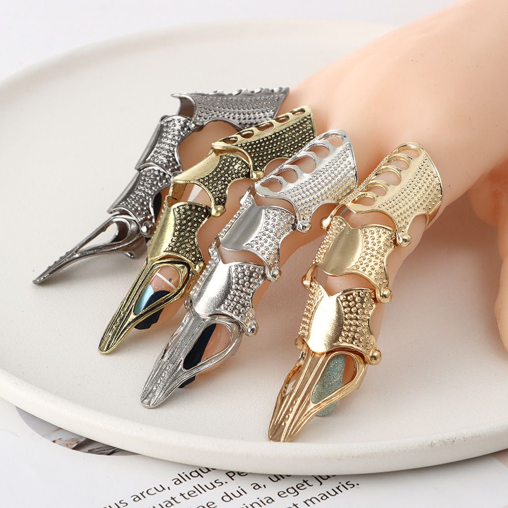 Nhẫn Hình Móng Vuốt Bằng Kim Loại Nhiều Màu Thời Trang