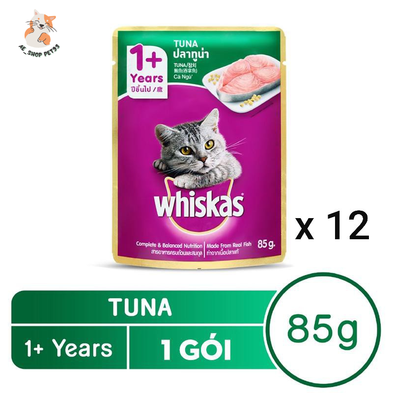 [CHÍNH HÃNG] Pate Whiskas gói 85g - Pate cho mèo