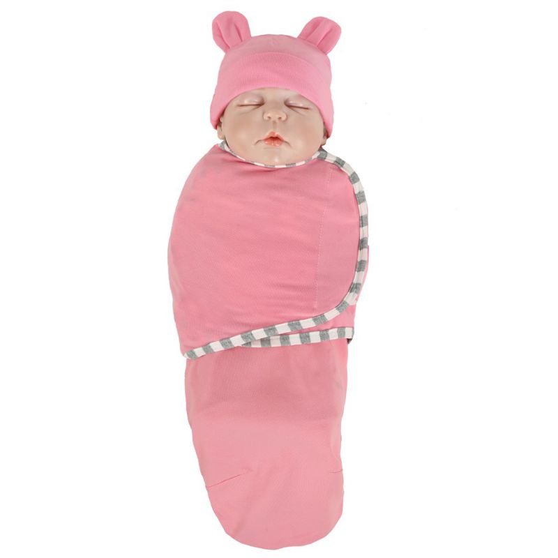 Chăn Quấn Em Bé Kèm Mũ Trùm Thiết Kế Dễ Thương Tiện Dụng