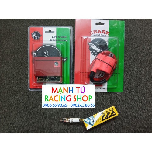 mobin shark ic shark bugi 3 chấu gắn exciter 135 3 món