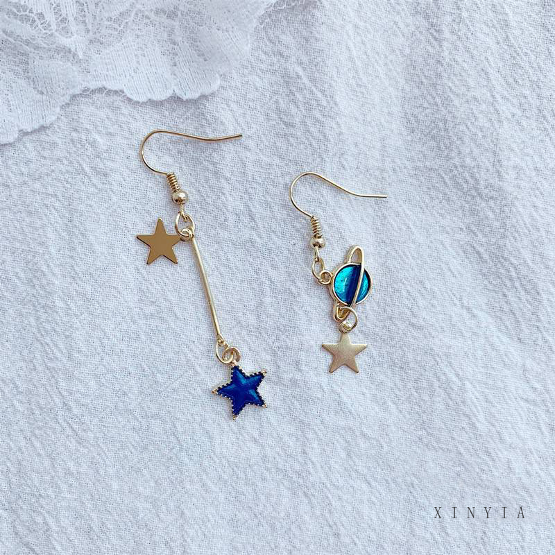 Set bông tai nữ dáng dài thiết kế hình dạng độc đáo phong cách Hàn Quốc