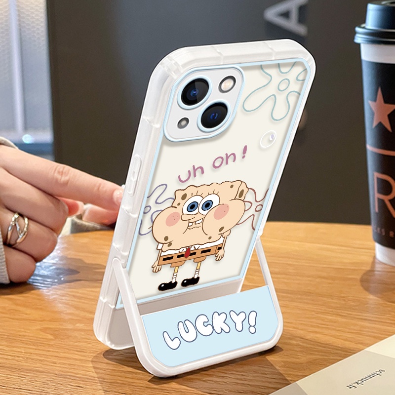 Ốp Điện Thoại Silicon Tpu Mềm Có Giá Đỡ Hình Thú Dễ Thương Cho Iphone 11 12 13 Pro MAX X XS XR MAX 7 8 Plus SE 2020 6 6S